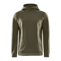 Craft Bluza z kapturem Hoodie Core Soul (komfortowy krój) khaki zielony Mężczyźni